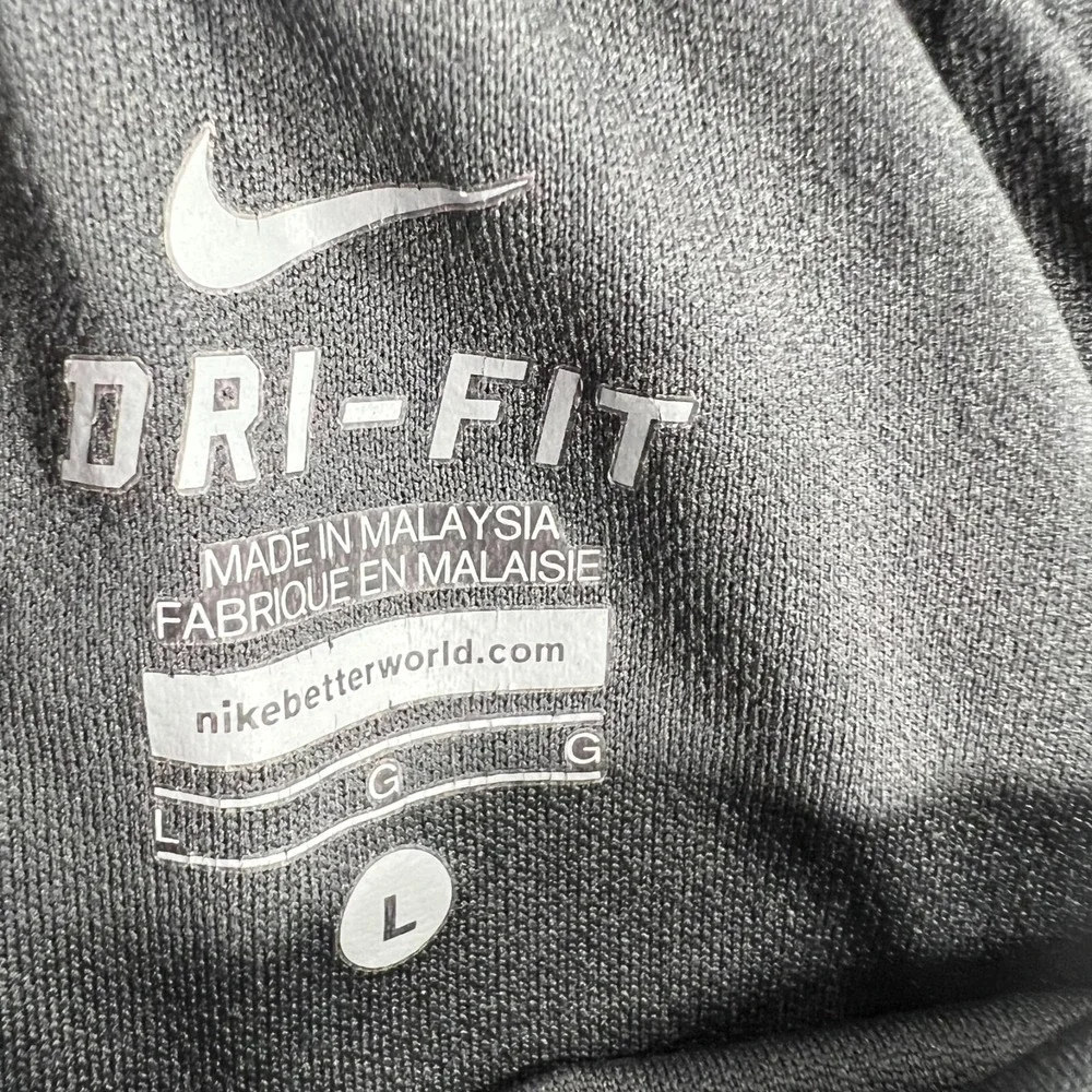 Nike Shorts Womens Large Black Lined Dri Fit Geometric Active Casual Workout Gym